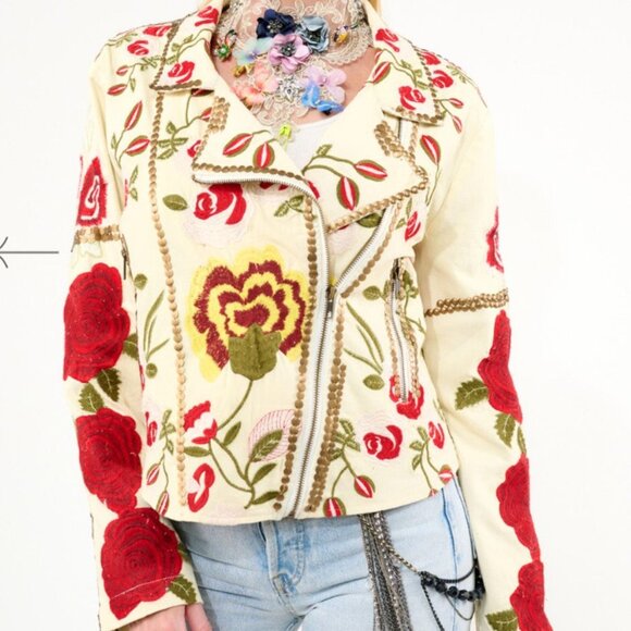 Aratta Jackets & Blazers - NWT Carmen Embroidered Jacket Sz XL